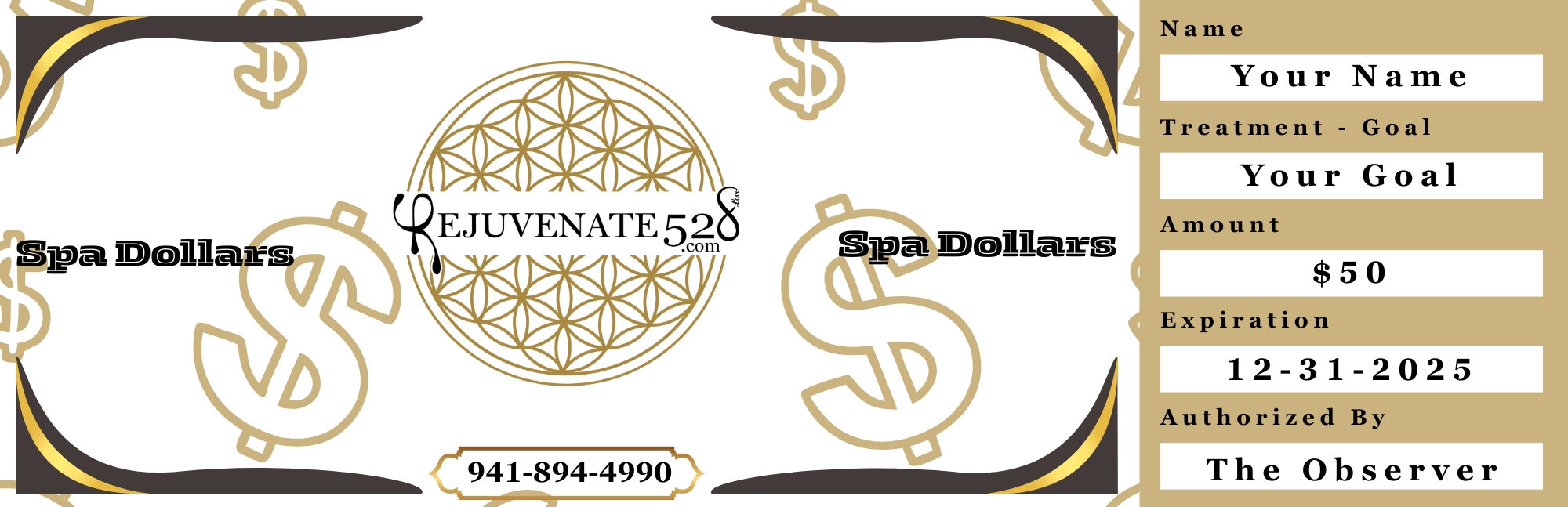 Rejuvenate 528 Medical Spa: Spa Dollars Gift Card